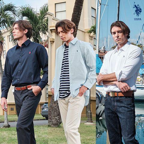 [cjmall] [US.POLO ASSN.]23FW 스트레치 옥스포드셔츠 남성 3종 12536370 | 홈쇼핑모아
